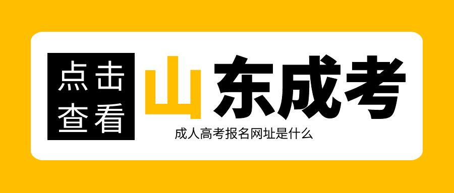 报名2023年山东成人高考报名网址是什么(图1)