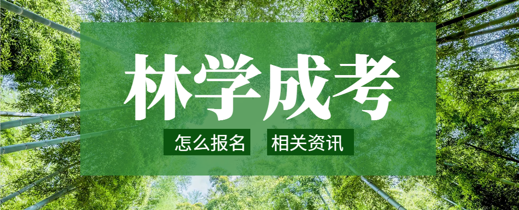 林学专业成人高考专升本怎么报名？