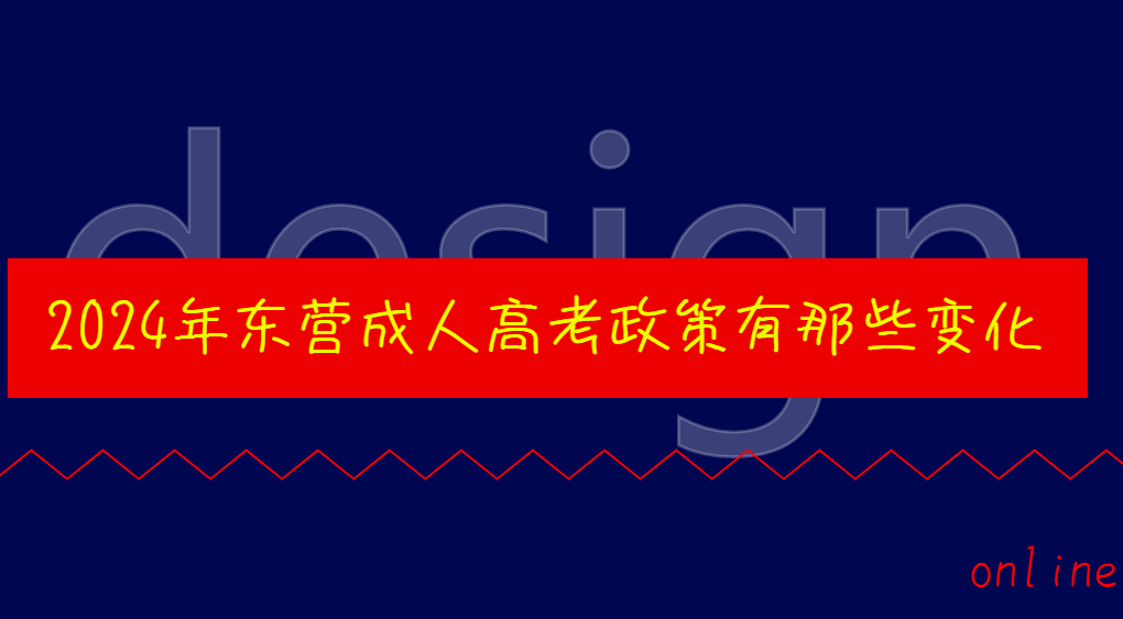 2024年东营成人高考政策有那些变化