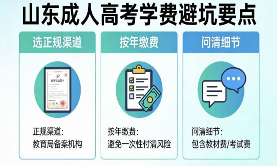 2026山东成考学费全解析：收费标准+缴费流程(1)