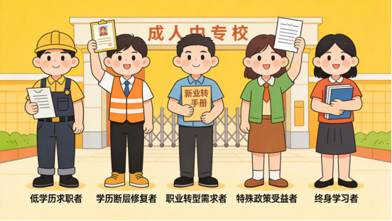 成人中专报考人群解析：多元需求下的学历提升选择(1)