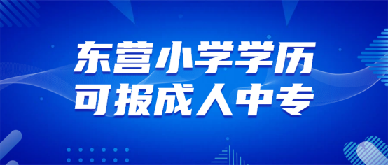 东营小学学历可报成人中专(1)
