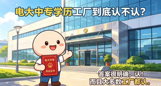 电大中专学历，工厂到底认不认？(1)
