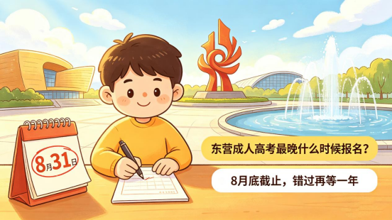 东营成人高考最晚什么时候报名？8月底截止，错过再等一年！(1)