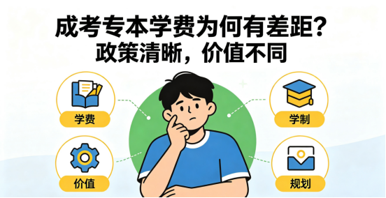 成考专本学费为何有差距？(1)