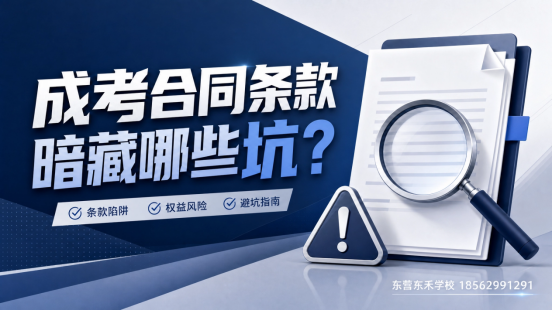 成考合同条款暗藏哪些坑? ------5点必须看清!(1) 成考合同条款暗藏哪些坑? ------5点必须看清!(1)