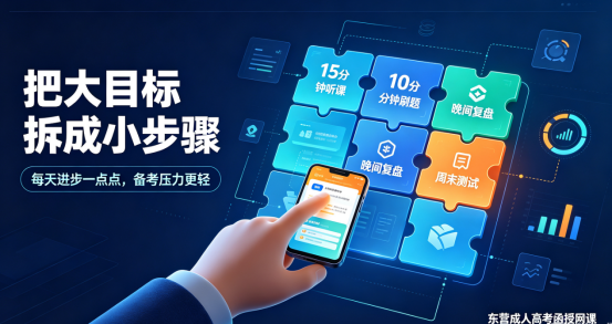 挤不出整块时间上课? 东营成人高考函授网课把学习拆进碎片里(1) 挤不出整块时间上课? 东营成人高考函授网课把学习拆进碎片里(1)