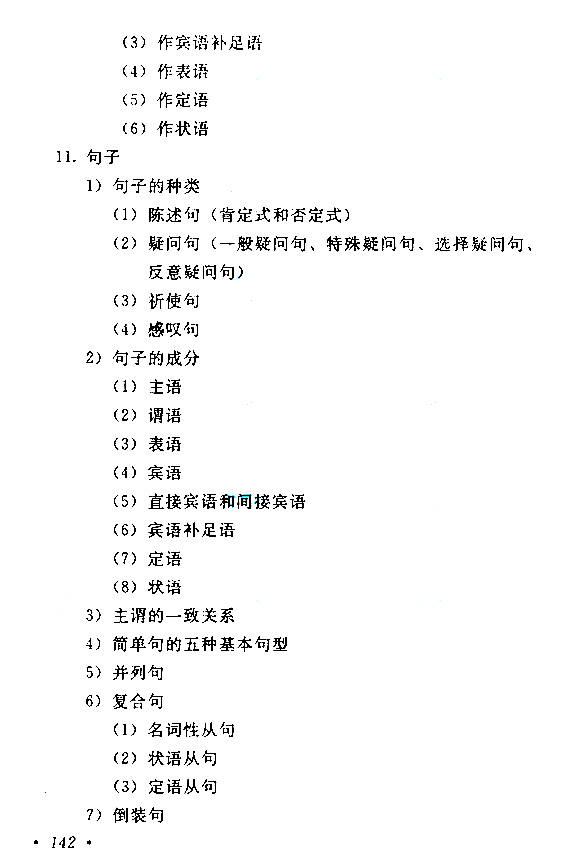 2018年山东省成考高起点《英语》考试大纲(图5)
